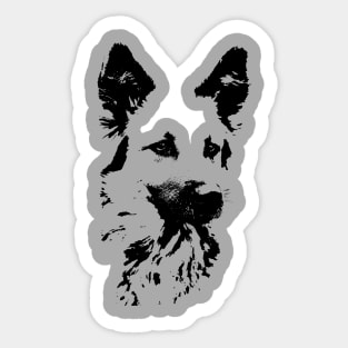 dog threshold Sticker